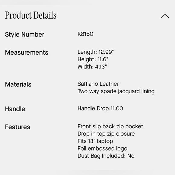 **NWT** KATE SPADE Burgundy Dark Merlot Saffiano Leather Jana Tote Bag - Picture 5 of 6